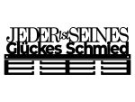 Medaillenhalter Jeder ist seines Glückes Schmied 40 cm