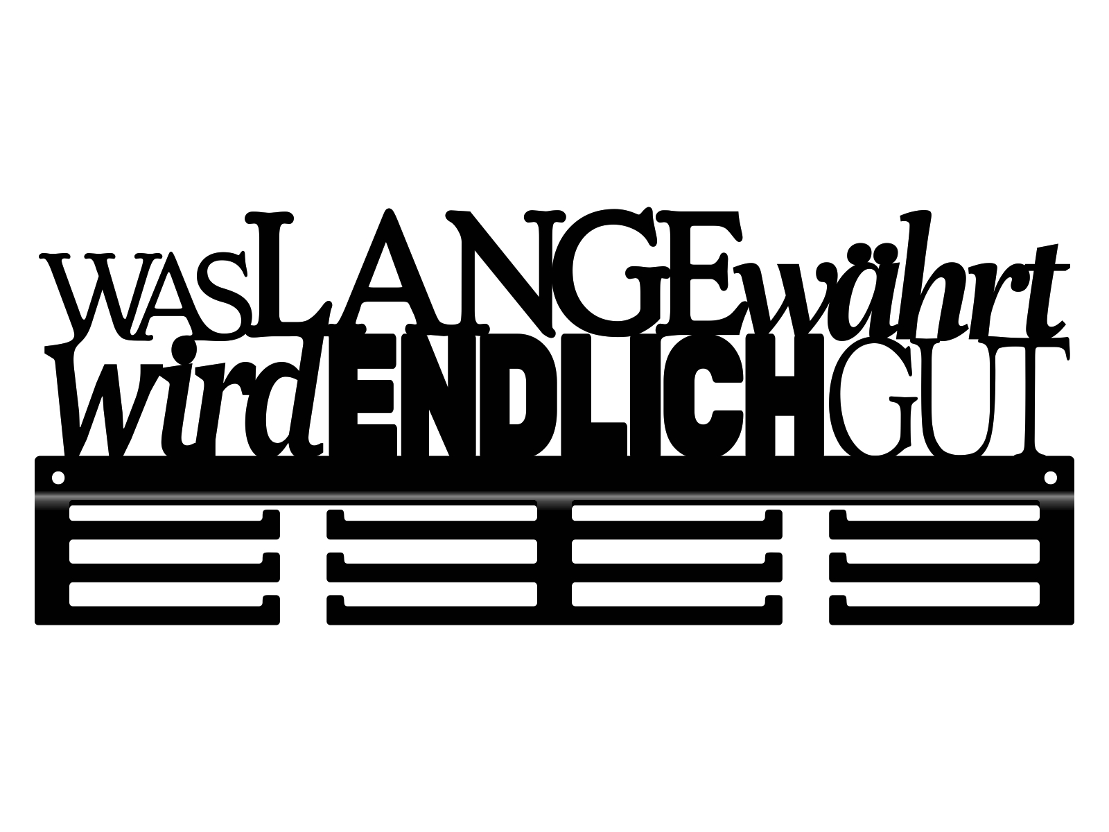 med239-40-cza Medaillenhalter Was lange währt, wird endlich gut 40 cm - Image 1