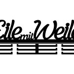 Medaillenhalter Eile mit Weile 40 cm