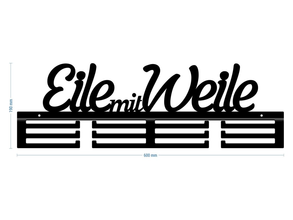 Medaillenhalter Eile mit Weile 60 cm - Image 3