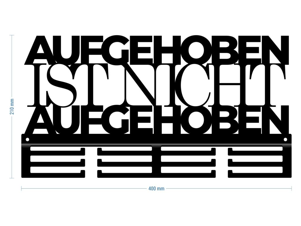 Medaillenhalter Aufgeschoben ist nicht aufgehoben 40 cm - Image 3