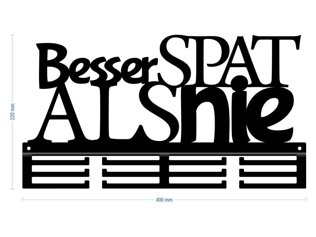 Medaillenhalter Besser spat als nie 40 cm - Image 3