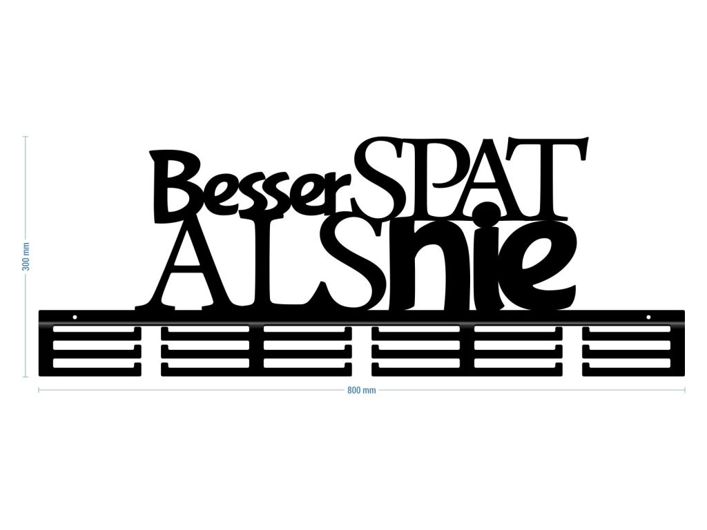 Medaillenhalter Besser spat als nie 80 cm - Image 3