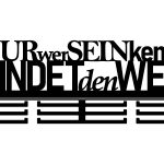 Medaillenhalter Nur wer sein Ziel kennt 40 cm