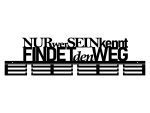Medaillenhalter Nur wer sein Ziel kennt 80 cm