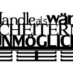 Medaillenhalter Handle, als wäre Scheitern unmöglich 40 cm
