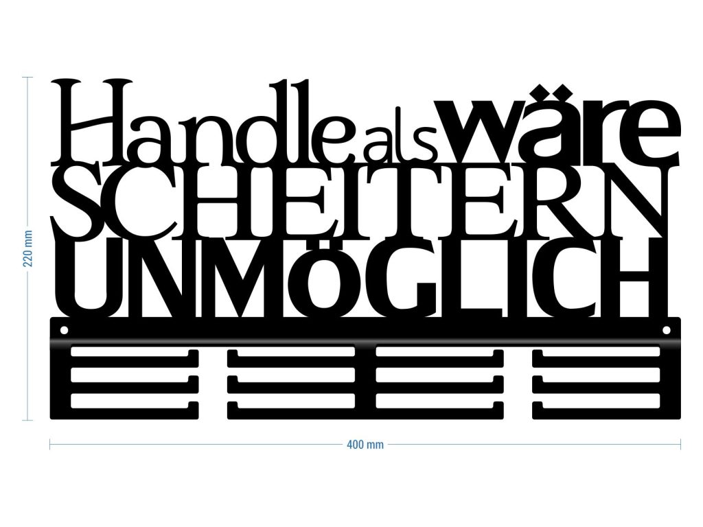 Medaillenhalter Handle, als wäre Scheitern unmöglich 40 cm - Image 3