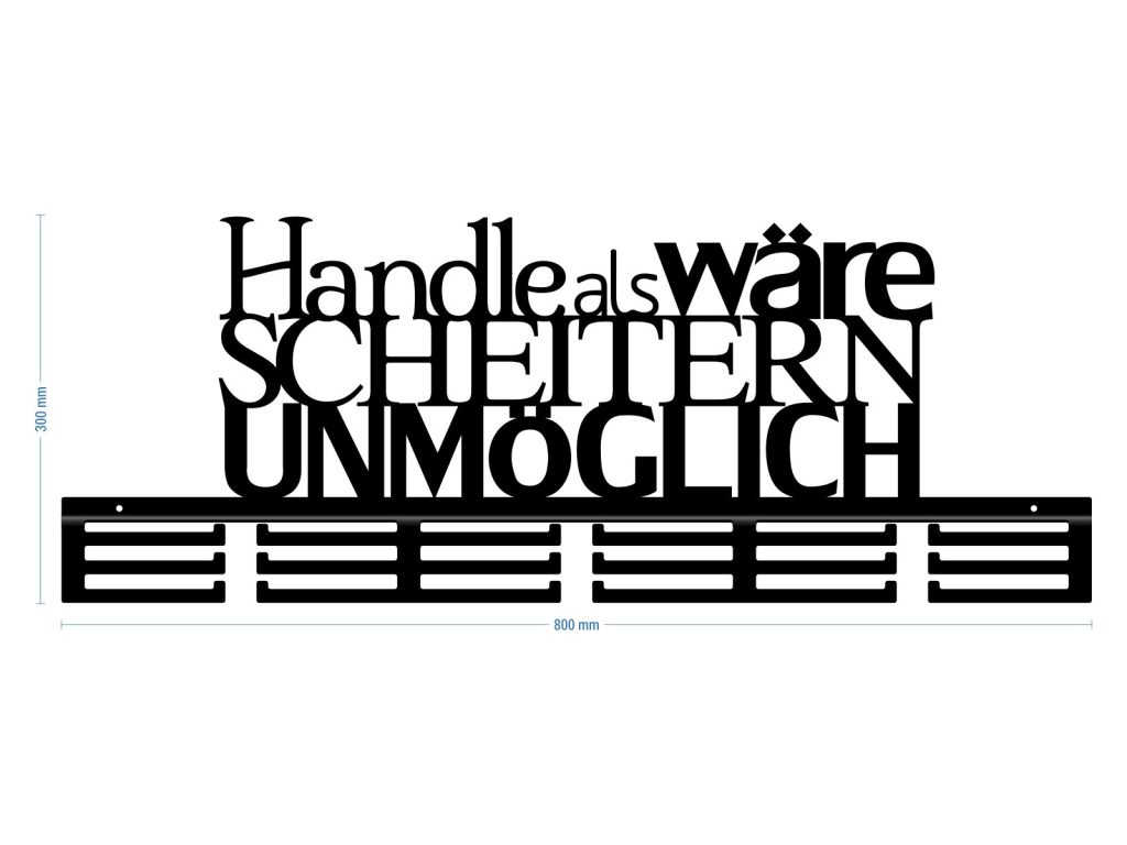 Medaillenhalter Handle, als wäre Scheitern unmöglich 80 cm - Image 3
