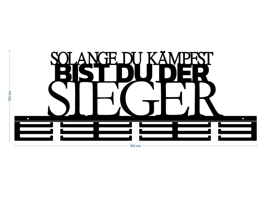 Medaillenhalter Solange du kämpfst 80 cm - Image 3