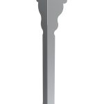 Bein für Palace Tisch Chrom