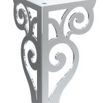 Sara Möbelbein in Chrom