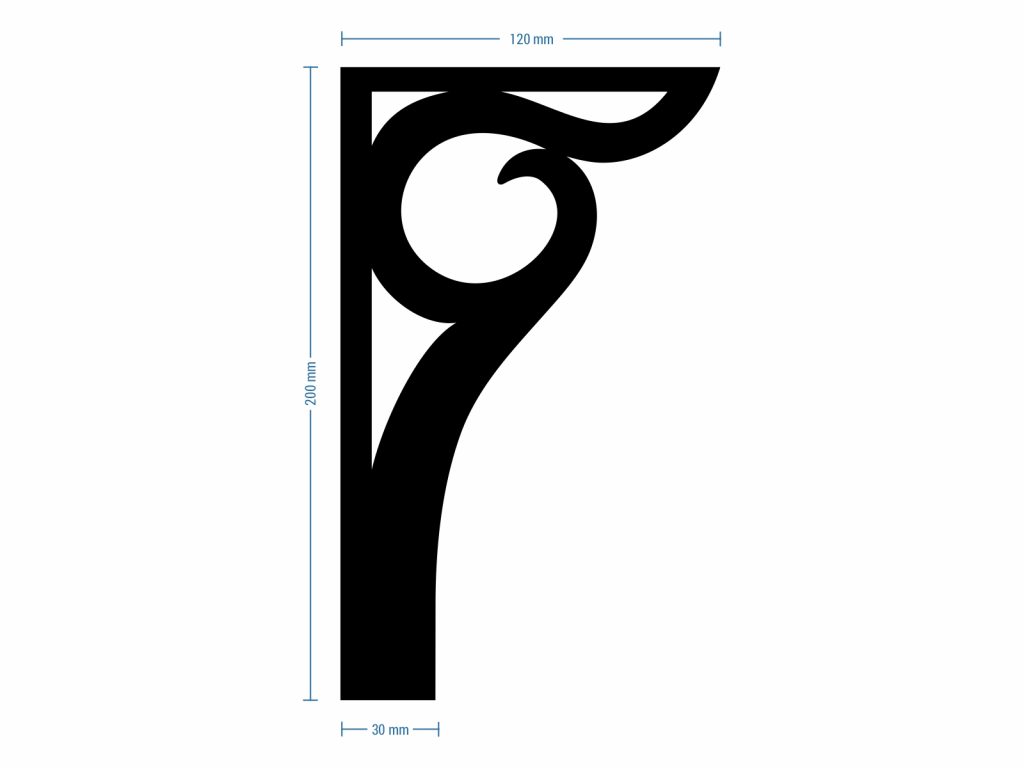 Schrankfuß Gian Chrom 20 cm - Image 4