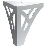 Maßwerk Möbel Bein in Chrom