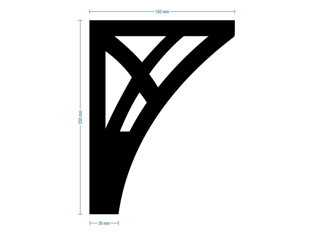 Schrankfuß Tracery 20 cm - Image 4