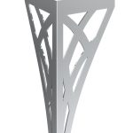 Maßwerk Möbel Bein in Chrom