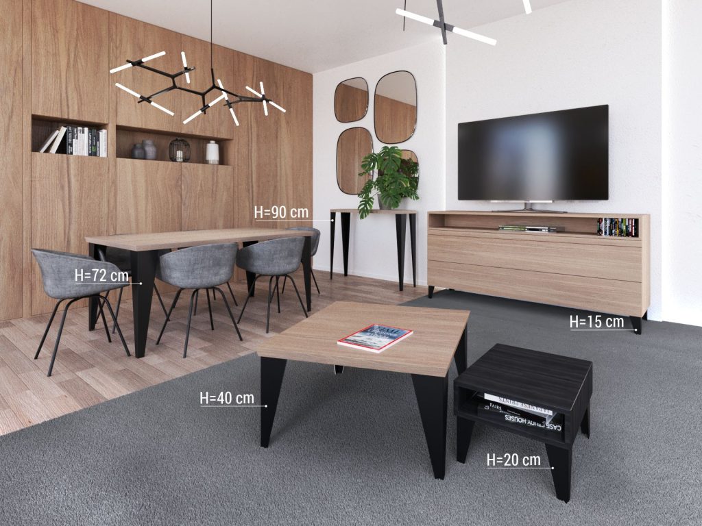 Konsolentischbein Simpla 90 cm - Image 4