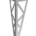 Polygon Möbelbein in Chrom