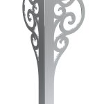 Royal Möbelbein in Chrom