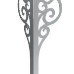 Tischbein Royal chrom