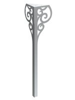 Tischbein Royal chrom