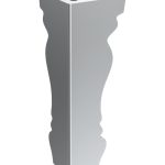 Möbelbein Mary chrom