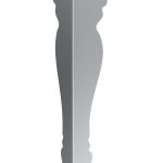 Möbelbein Mary chrom