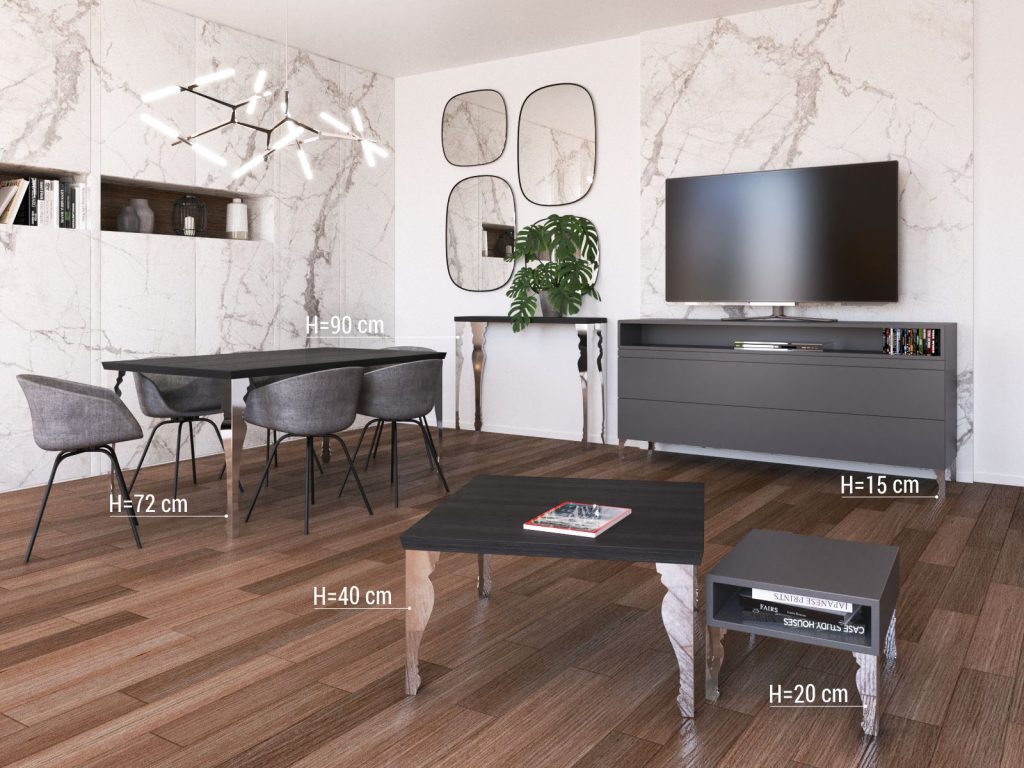 Möbelfuß Mary Chrom 15 cm - Image 2