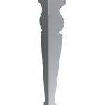 Tischbein Charlotte chrom