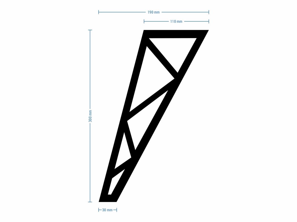 Möbelbein Focus Chrom 30 cm - Image 4