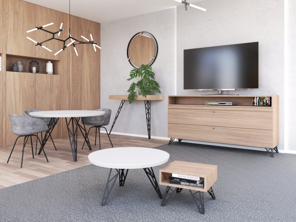 Konsolentischbein Focus 90 cm - Image 2