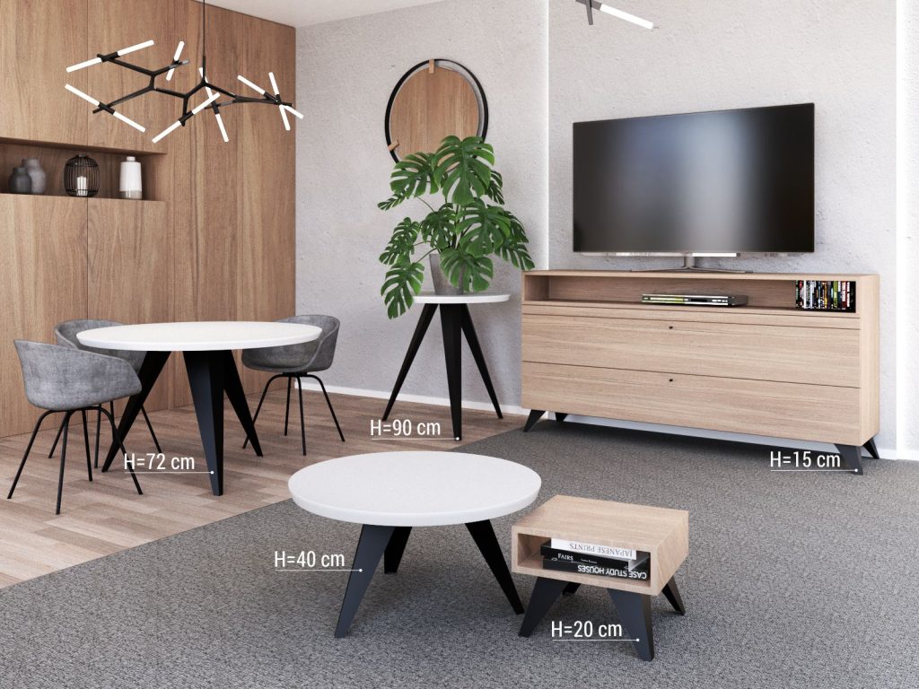 Tischbein Apollo 72 cm - Image 2