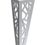 Schrankbein Roller chrom