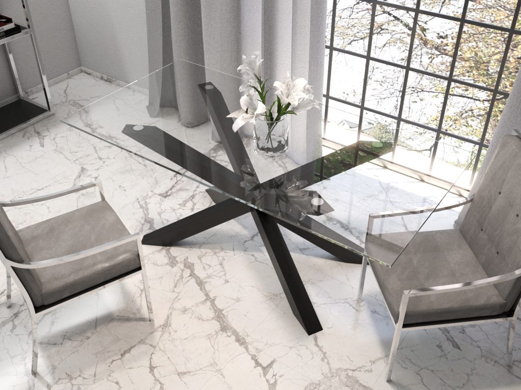 Tischgestell für Glasplatte Spider M – Bild 2