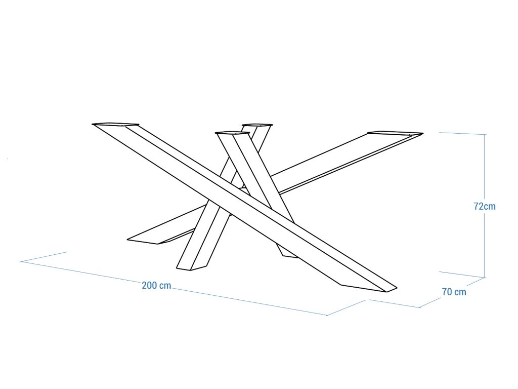 Tischbein aus Metall Mediolan Heavy XXL - Image 5
