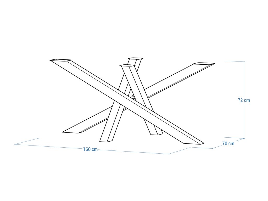 Tischbein aus Metall Mediolan L - Image 5