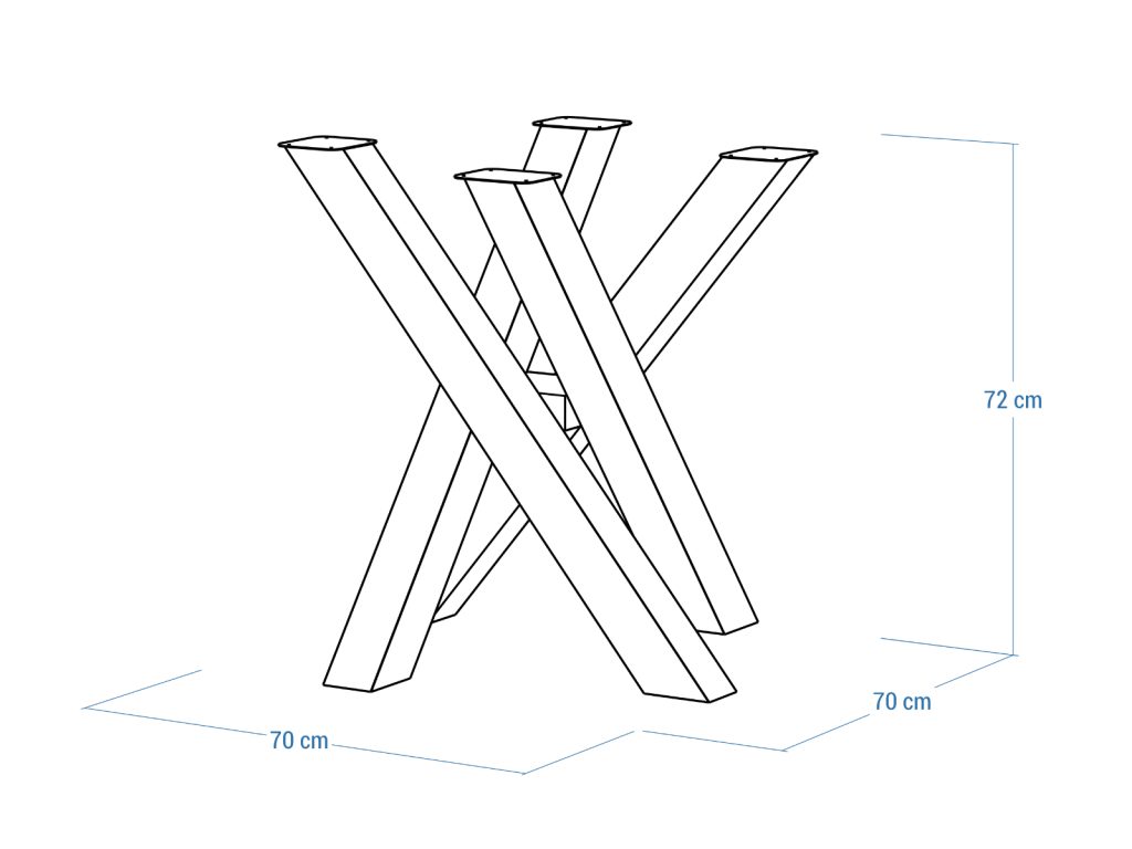 Tischbein aus Metall Mediolan S - Image 4