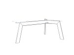 Couchtisch Gestell unter Glasplatte Triangle M - Image 5