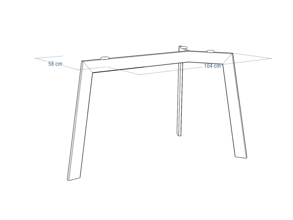 Tischgestell unter Glasplatte Triangle M - Image 5