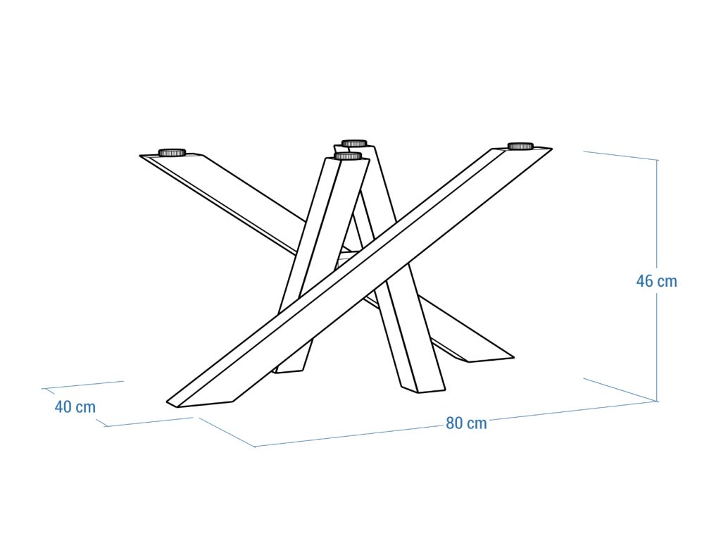Couchtisch Gestell unter Glasplatte Mediolan M - Image 5