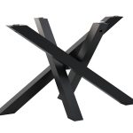 Tischuntergestell unter Glasplatte Mediolan M