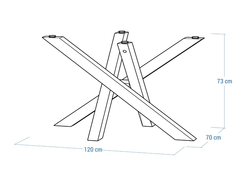 Tischuntergestell unter Glasplatte Mediolan M - Image 5