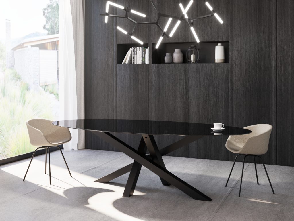 Tischuntergestell unter Glasplatte Mediolan L - Image 4