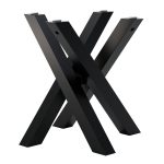 Tischuntergestell unter Glasplatte Mediolan S