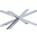 Tischbein unter Glas Pajak Slim Chrome L