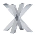 Tischbein unter Glas Pajak Slim Chrome S