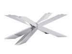 Tischbein unter Glas Spider Heavy Chrome L