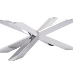 Tischbein unter Glas Spider Heavy Chrome L