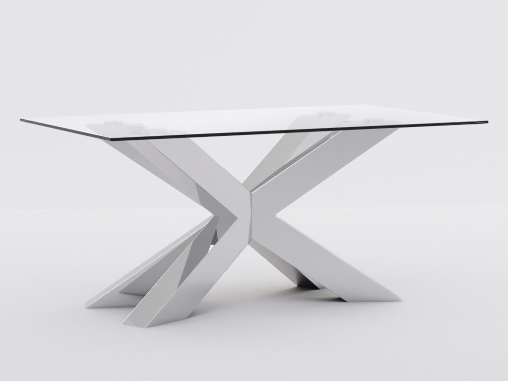 Couchtisch Gestell unter Glasplatte Spinne Heavy Chrom M - Image 3