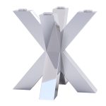 Tischbein unter Glas Spider Heavy Chrome S