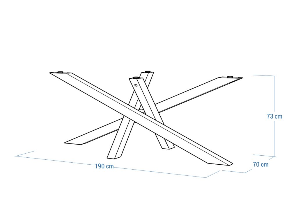 Tischuntergestell unter Glasplatte Mediolan XL - Image 5
